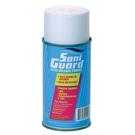 SaniGuard Total Release Fogger, 8 oz Can, Pack of 12