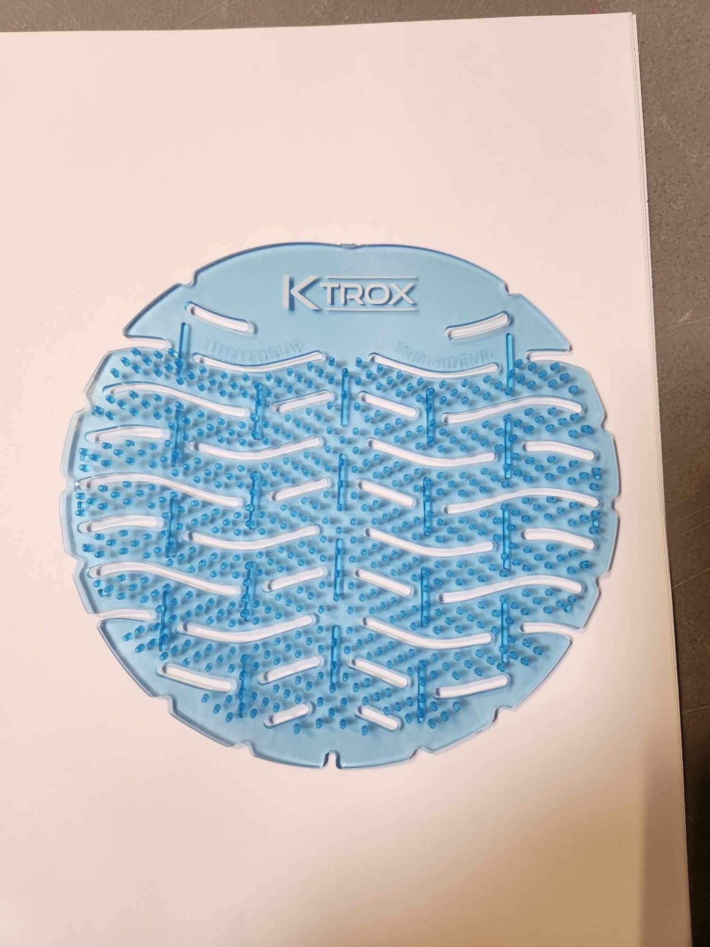 K-Trox Urinal Screen Deodorizer (10 Pack) Anti-Splash Odor Protection for Toilets in Bathroom Office Stadiums Restaurants Schools- Blue Ocean Breeze Scent