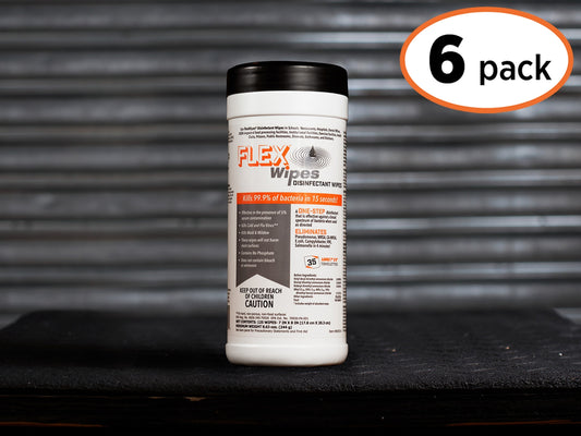 FLEXWIPES Heavy Duty 35 Count Canister - 6 pack