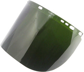 RADNOR™ 8" X 16 1/2" X .060" Green Shade 5 Polycarbonate Faceshield 64051725