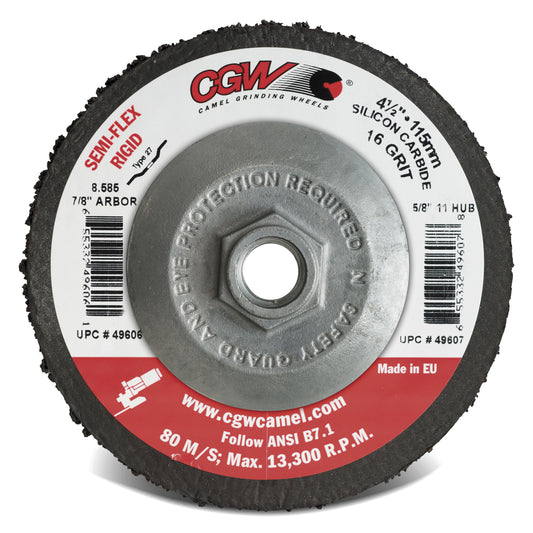 CGW Abrasives Semi-Flex Discs - Rigid