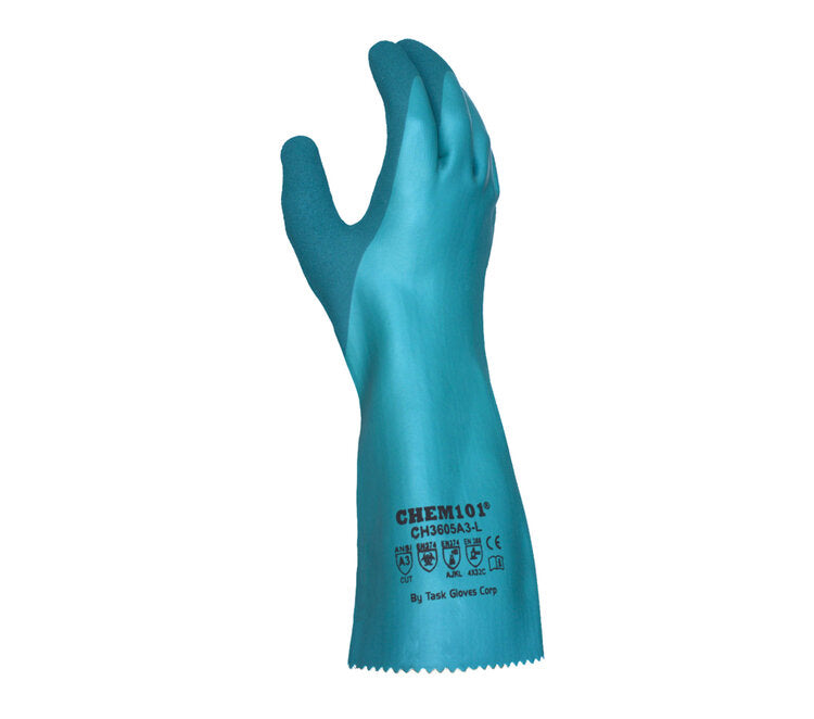 Task Gloves CH3605A3 • 18 Gauge HDPE Liner, Triple-Dipped Sandy-Foam Nitrile Coated, 12" LengthCH3605A3-2.jpg CH3605A3 • 18 GAUGE HDPE LINER, TRIPLE-DIPPED SANDY-FOAM NITRILE COATED, 12" LENGTH