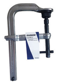 RADNOR™ Metal Heavy Duty F-Clamp With Tempered Rail And Drop-Forged Sliding Arm Professional Grade for Welding and Fabrication