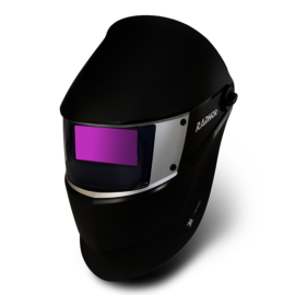 Radnor Variable Auto-Darkening Welding Helmet – Shades 8-12 – Large 3.57" x 1.68" Viewing Area – 2 Independent Arc Sensors – 4 Sensitivity Adjustments – Battery Powered – ANSI Z87.1+ – (RAD64005261)