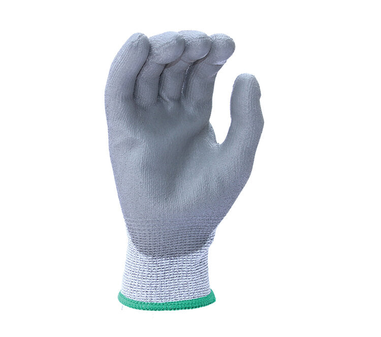 Task Gloves CM26230E 13 Gauge HDPE, Gray PU Coated