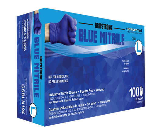 Sempermed Grip Strong Blue GSBLN Nitrile Gloves