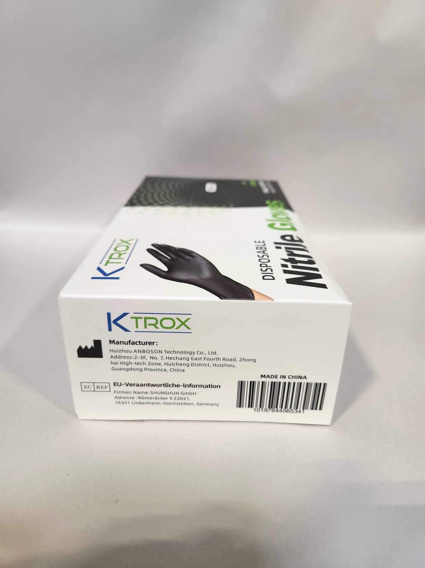 K-Trox Disposable Nitrile Gloves, 6 Mil Black Powder Free