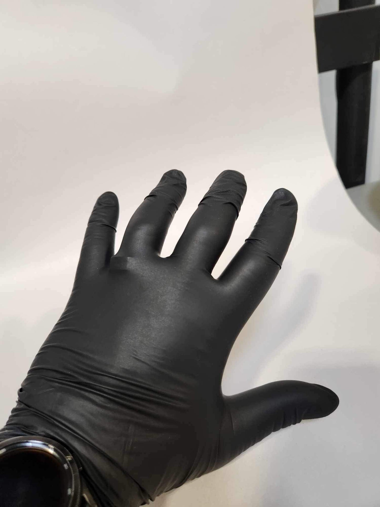 K-Trox Disposable Nitrile Gloves, 6 Mil Black Powder Free