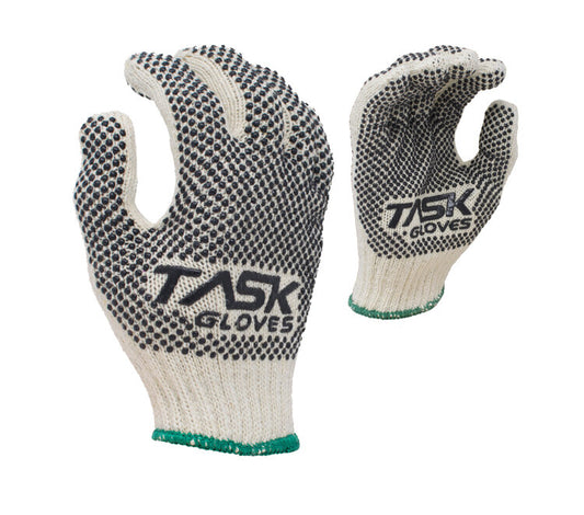 Task Gloves TSK1005 • 7 Gauge Heavy Weight Cotton/Poly, w/ 2-Sided PVC Dots