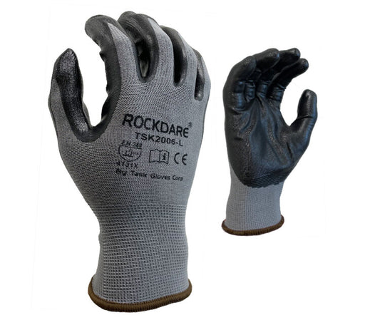 Task Gloves TSK2006 • 13 Gauge Polyester Knit Shell, Nitrile Coated