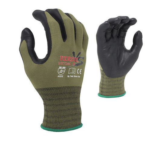 Task Gloves VS7260 • 15 Gauge Nylon Knit Shell, Soft Foam Nitrile Coated, Touchscreen Compatible