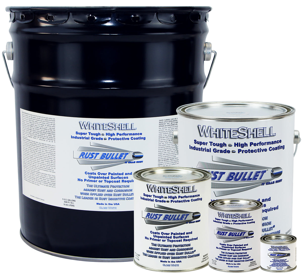 Shell Rust Inhibitor Rust Bullet WhiteShell White, Rust Inhibitive, Protective Coating and ...