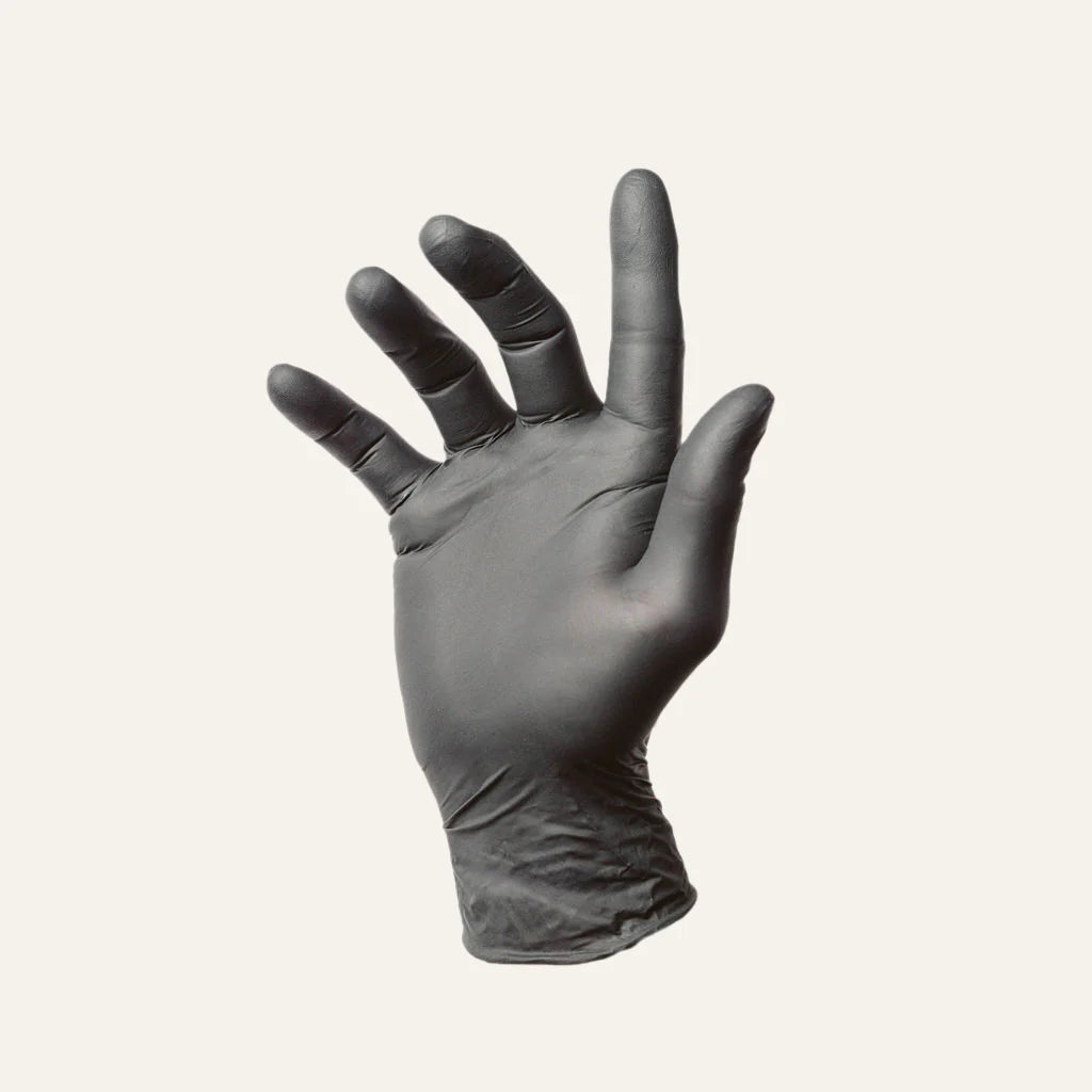 First Glove Volt 6 Mil Black Nitrile Disposable Exam Gloves