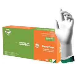 SW Safety Extended Cuff Nitrile Exam Biodegradable Glove Breach Alert® Visual Detection PF-12WG